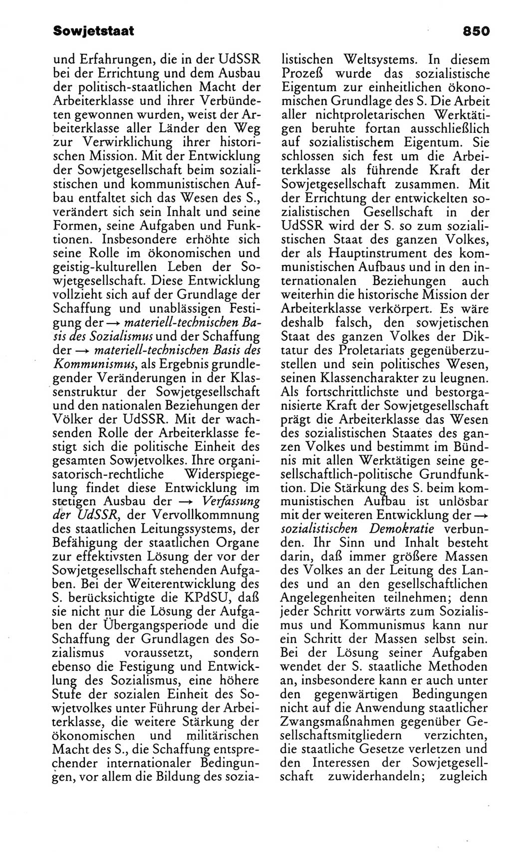 Kleines politisches Wörterbuch [Deutsche Demokratische Republik (DDR)] 1983, Seite 850 (Kl. pol. Wb. DDR 1983, S. 850)