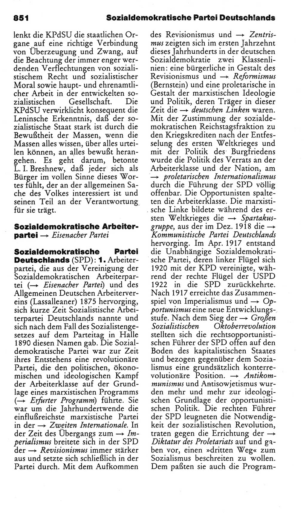 Kleines politisches Wörterbuch [Deutsche Demokratische Republik (DDR)] 1983, Seite 851 (Kl. pol. Wb. DDR 1983, S. 851)