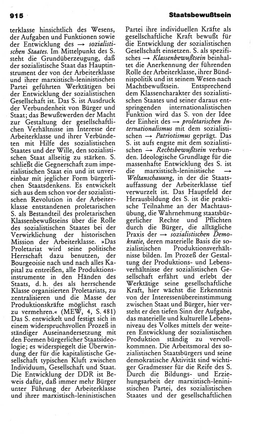 Kleines politisches Wörterbuch [Deutsche Demokratische Republik (DDR)] 1983, Seite 915 (Kl. pol. Wb. DDR 1983, S. 915)