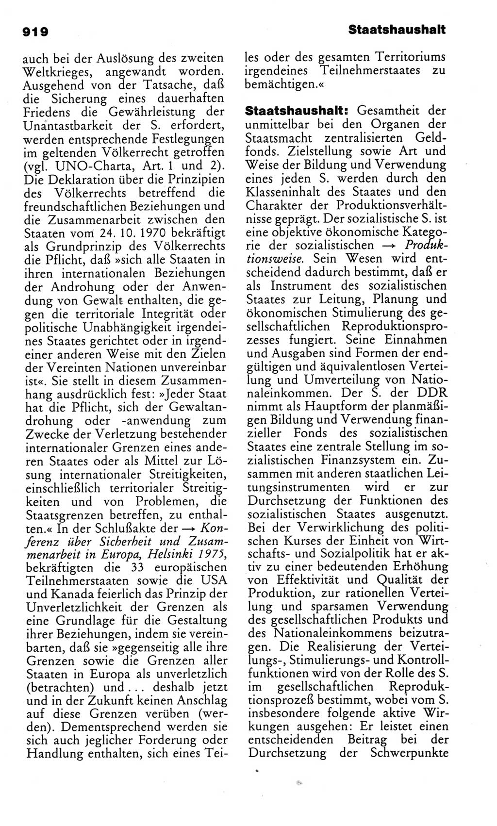 Kleines politisches Wörterbuch [Deutsche Demokratische Republik (DDR)] 1983, Seite 919 (Kl. pol. Wb. DDR 1983, S. 919)