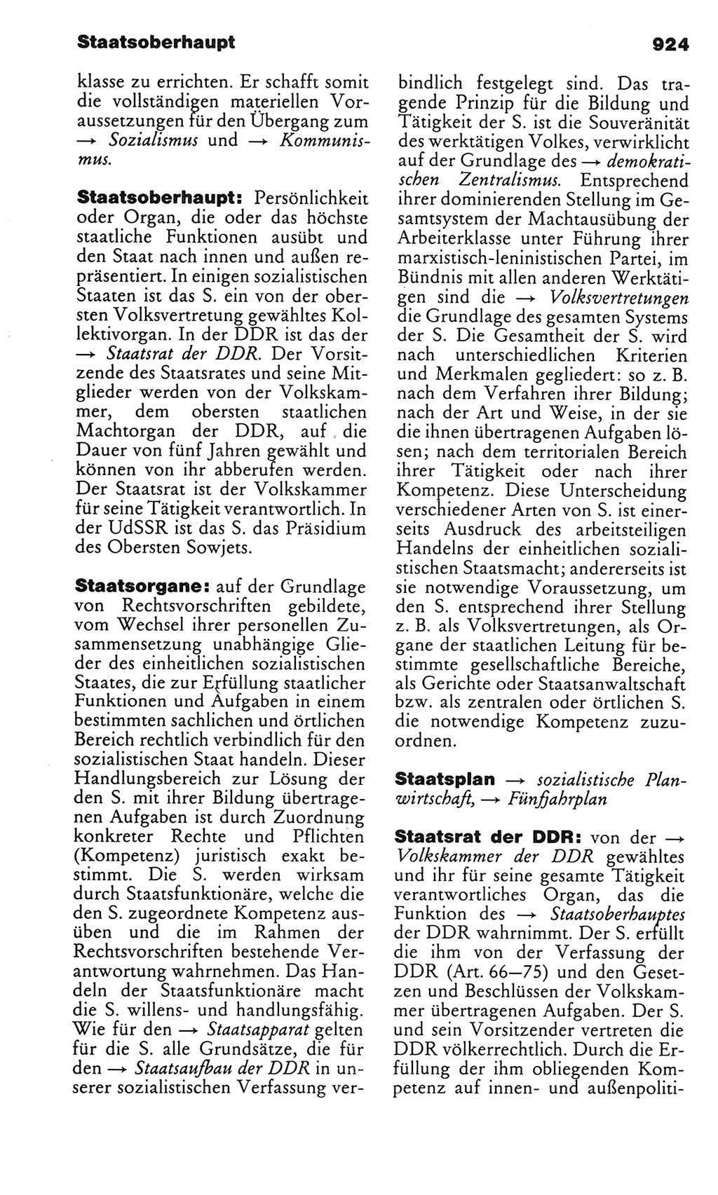 Kleines politisches Wörterbuch [Deutsche Demokratische Republik (DDR)] 1983, Seite 924 (Kl. pol. Wb. DDR 1983, S. 924)