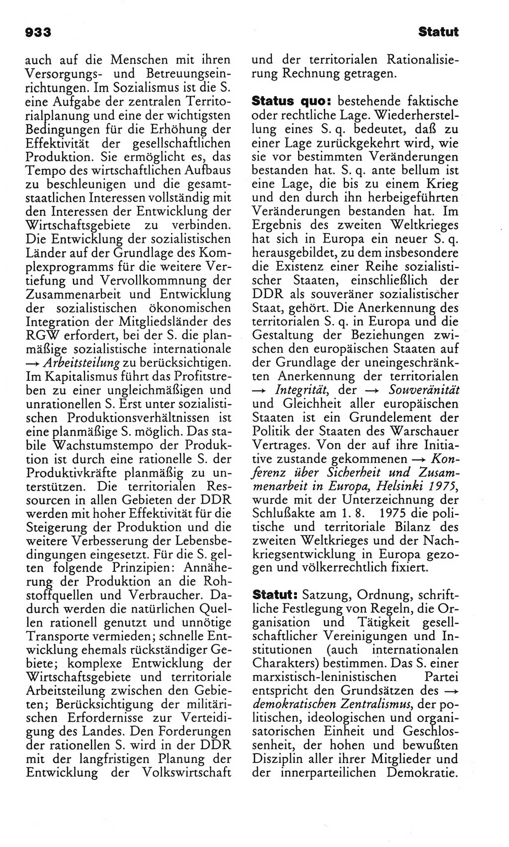 Kleines politisches Wörterbuch [Deutsche Demokratische Republik (DDR)] 1983, Seite 933 (Kl. pol. Wb. DDR 1983, S. 933)