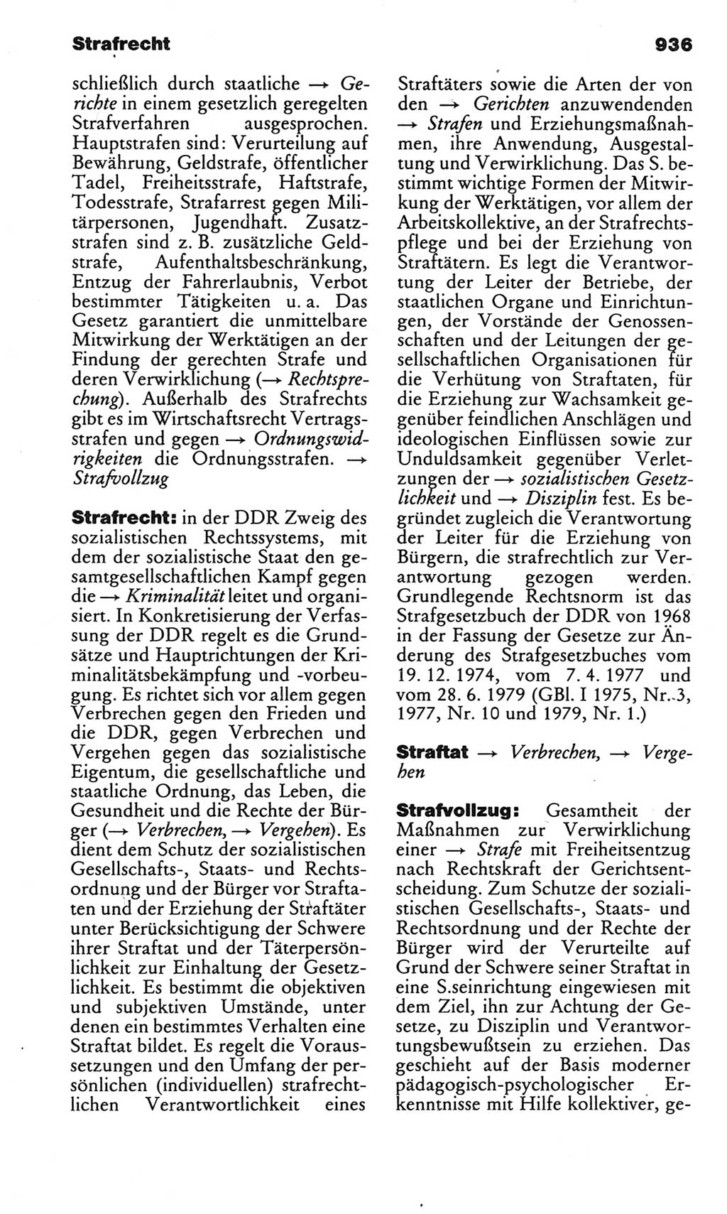 Kleines politisches Wörterbuch [Deutsche Demokratische Republik (DDR)] 1983, Seite 936 (Kl. pol. Wb. DDR 1983, S. 936)