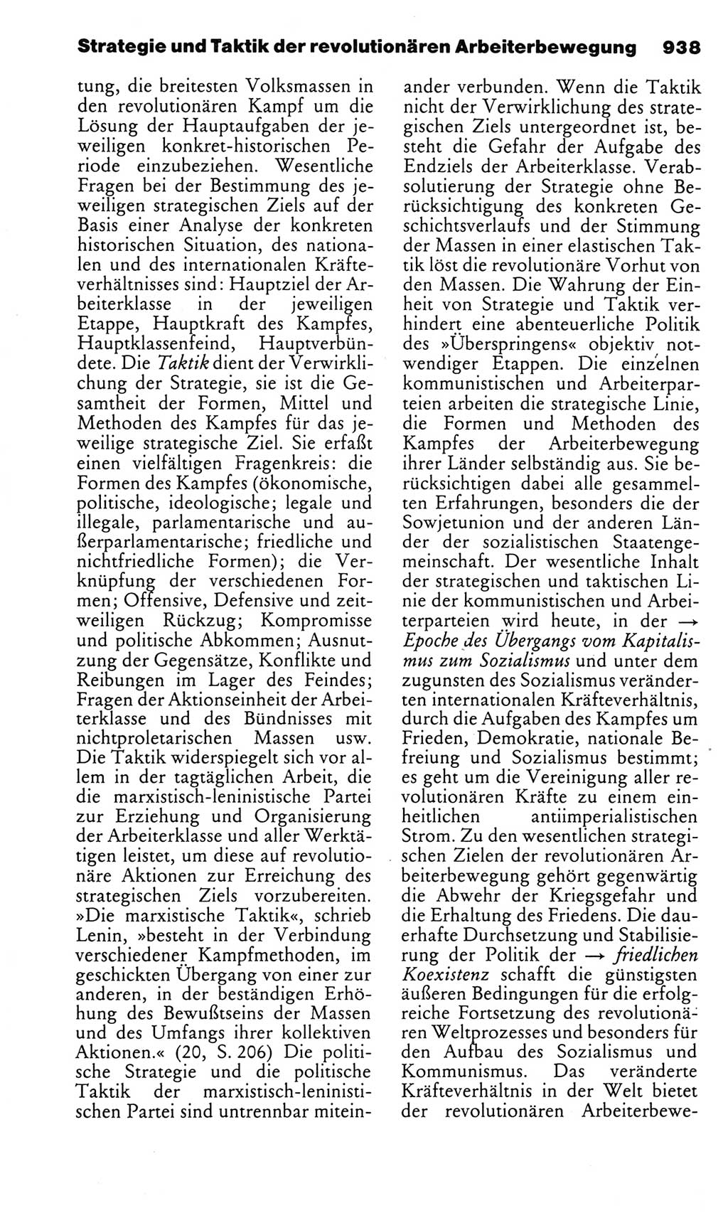 Kleines politisches Wörterbuch [Deutsche Demokratische Republik (DDR)] 1983, Seite 938 (Kl. pol. Wb. DDR 1983, S. 938)