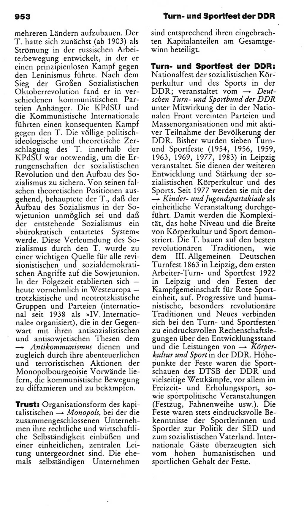 Kleines politisches Wörterbuch [Deutsche Demokratische Republik (DDR)] 1983, Seite 953 (Kl. pol. Wb. DDR 1983, S. 953)
