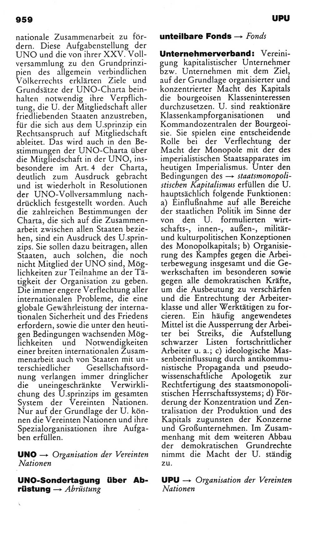 Kleines politisches Wörterbuch [Deutsche Demokratische Republik (DDR)] 1983, Seite 959 (Kl. pol. Wb. DDR 1983, S. 959)