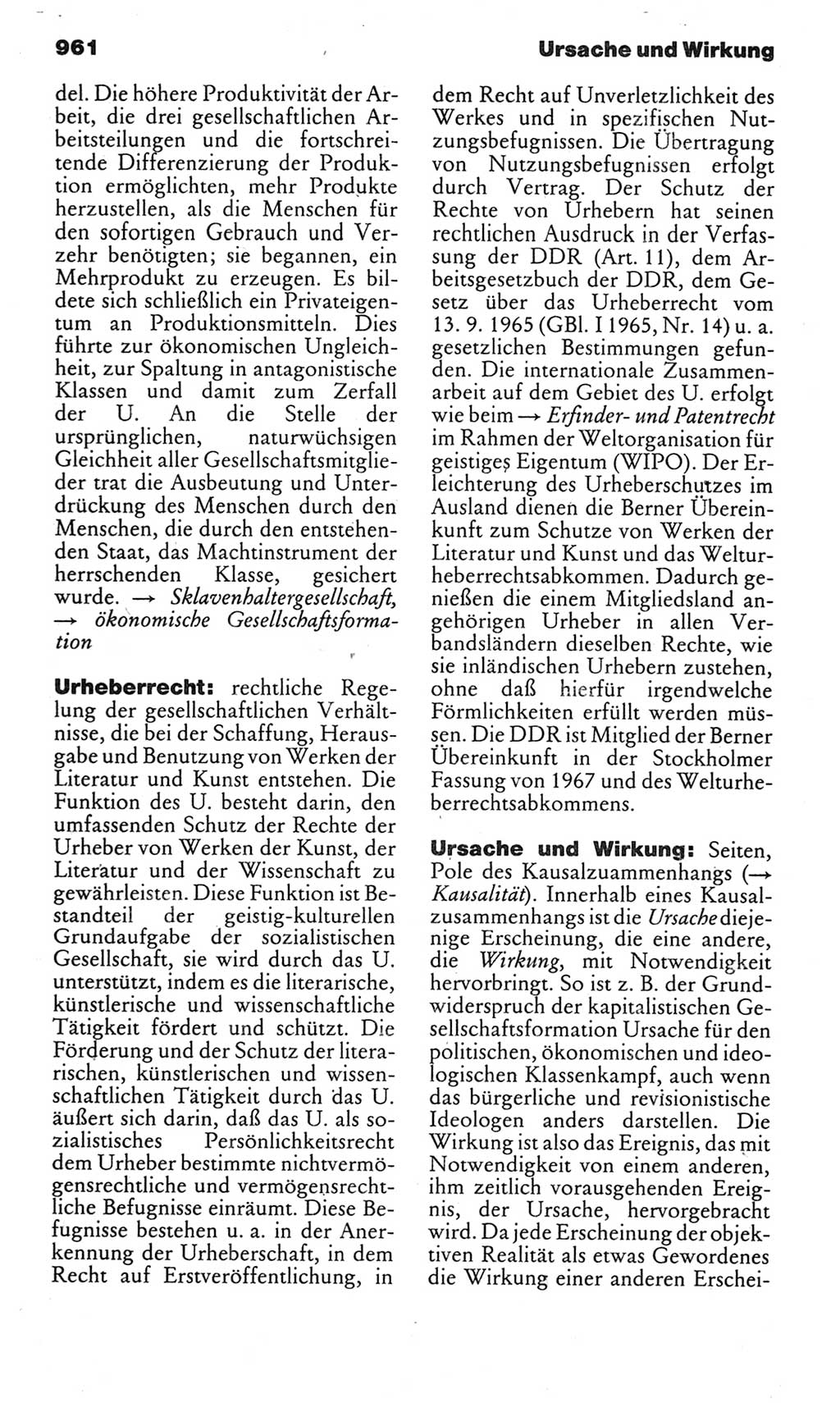 Kleines politisches Wörterbuch [Deutsche Demokratische Republik (DDR)] 1983, Seite 961 (Kl. pol. Wb. DDR 1983, S. 961)