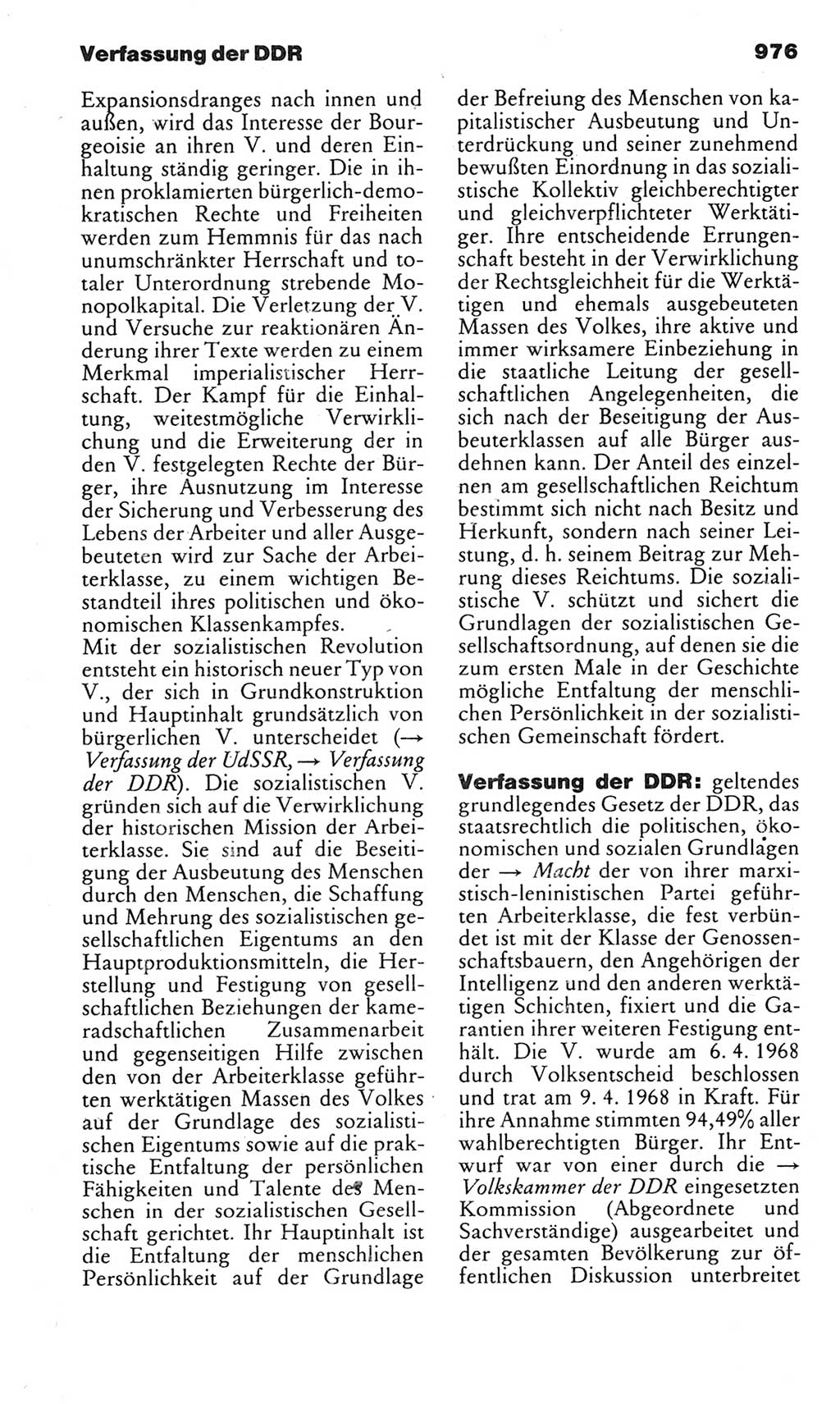 Kleines politisches Wörterbuch [Deutsche Demokratische Republik (DDR)] 1983, Seite 976 (Kl. pol. Wb. DDR 1983, S. 976)