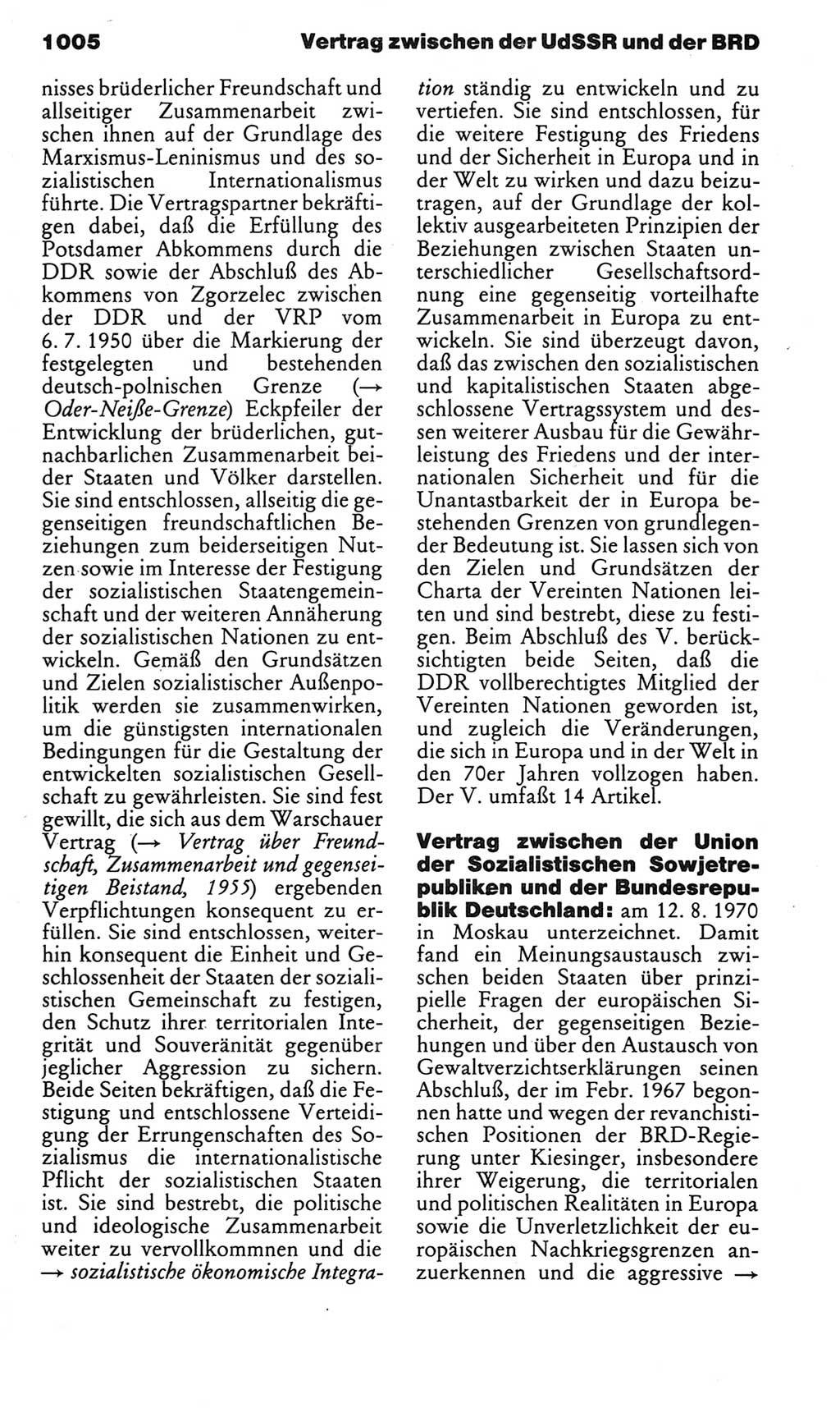 Kleines politisches Wörterbuch [Deutsche Demokratische Republik (DDR)] 1983, Seite 1005 (Kl. pol. Wb. DDR 1983, S. 1005)