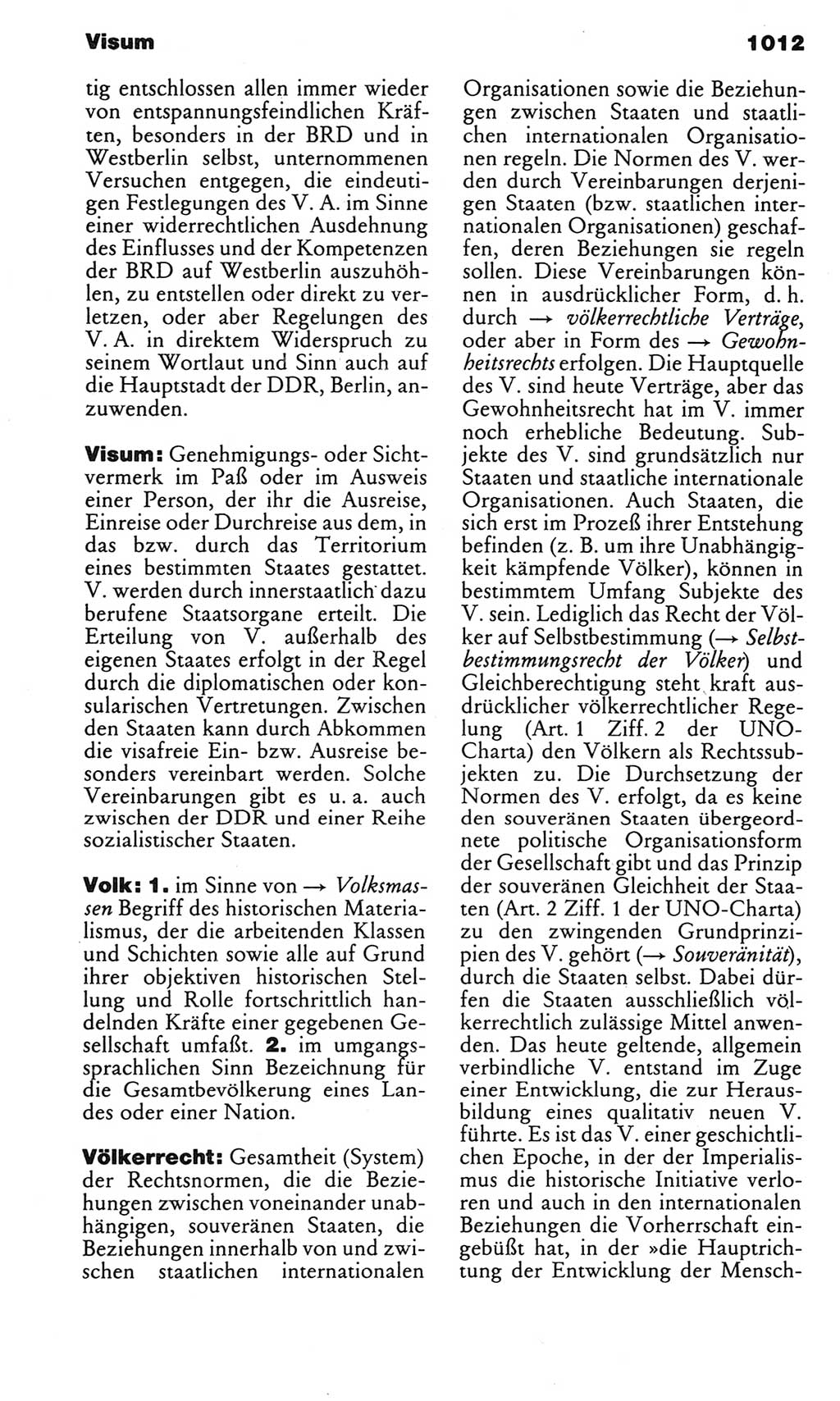 Kleines politisches Wörterbuch [Deutsche Demokratische Republik (DDR)] 1983, Seite 1012 (Kl. pol. Wb. DDR 1983, S. 1012)