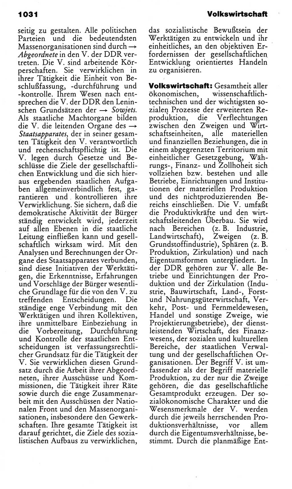 Kleines politisches Wörterbuch [Deutsche Demokratische Republik (DDR)] 1983, Seite 1031 (Kl. pol. Wb. DDR 1983, S. 1031)