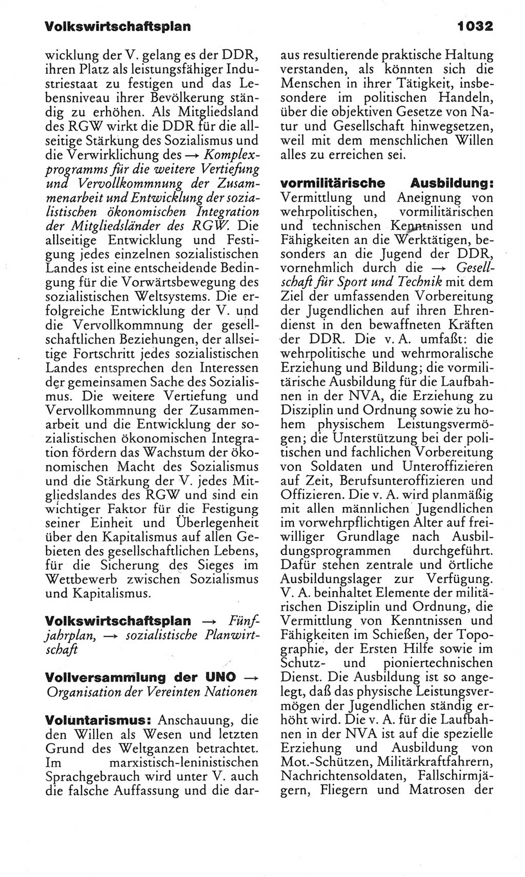 Kleines politisches Wörterbuch [Deutsche Demokratische Republik (DDR)] 1983, Seite 1032 (Kl. pol. Wb. DDR 1983, S. 1032)