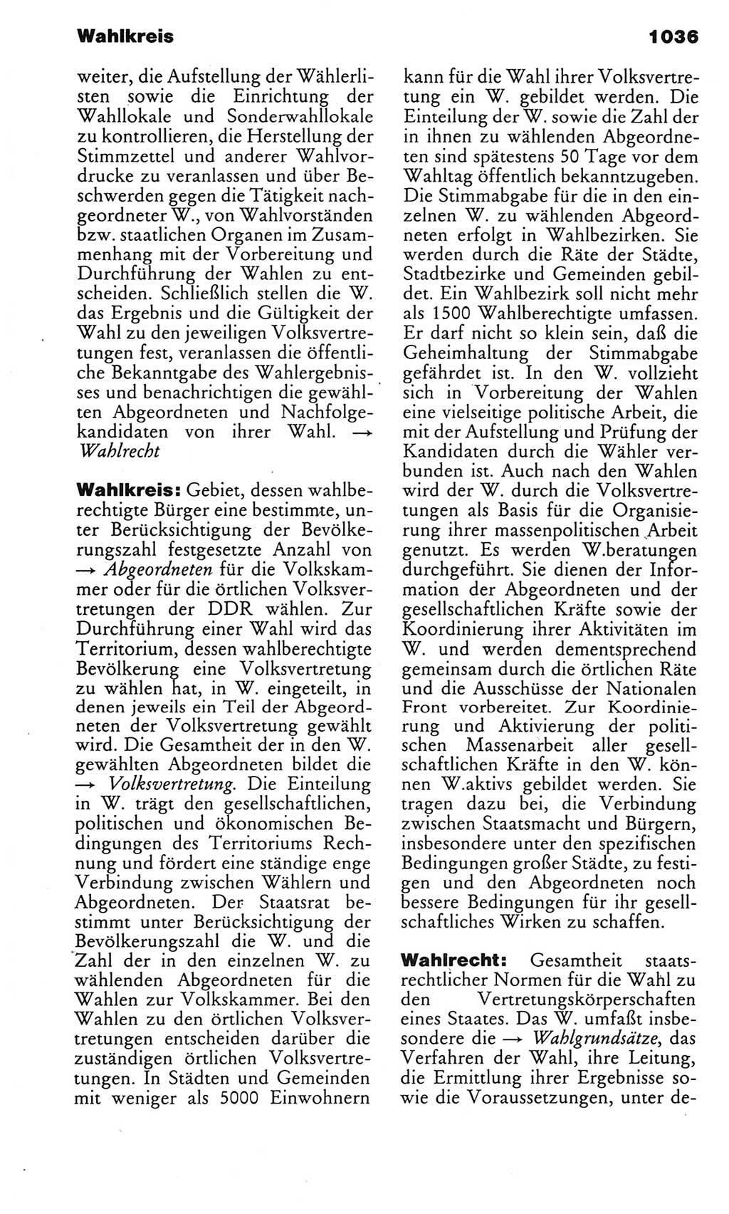 Kleines politisches Wörterbuch [Deutsche Demokratische Republik (DDR)] 1983, Seite 1036 (Kl. pol. Wb. DDR 1983, S. 1036)