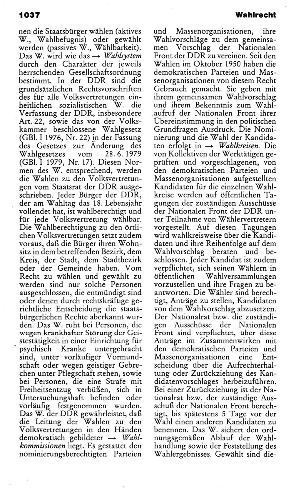 Kleines politisches Wörterbuch [Deutsche Demokratische Republik (DDR)] 1983, Seite 1037 (Kl. pol. Wb. DDR 1983, S. 1037)