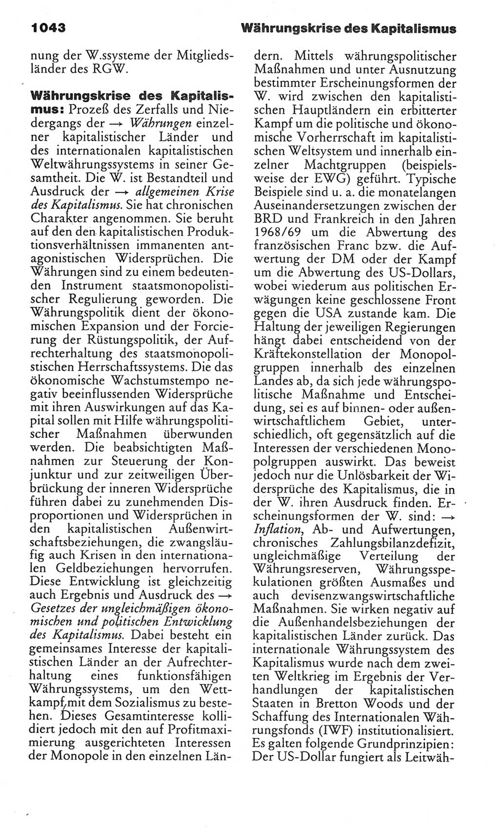 Kleines politisches Wörterbuch [Deutsche Demokratische Republik (DDR)] 1983, Seite 1043 (Kl. pol. Wb. DDR 1983, S. 1043)