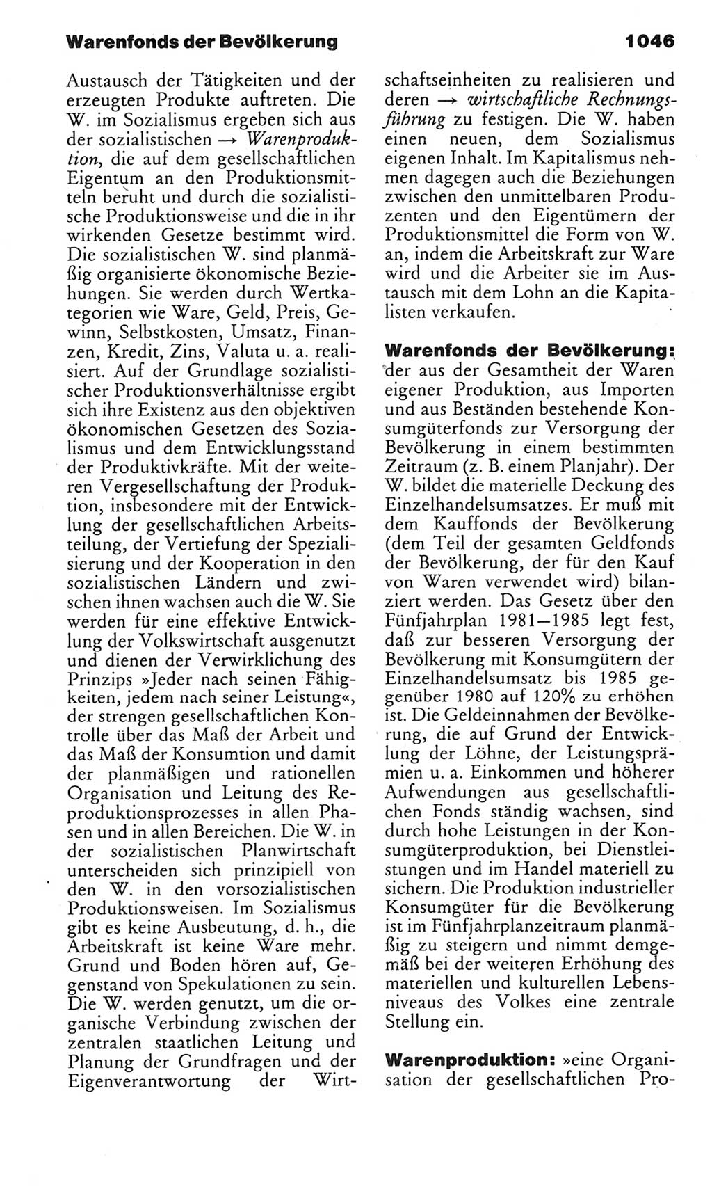 Kleines politisches Wörterbuch [Deutsche Demokratische Republik (DDR)] 1983, Seite 1046 (Kl. pol. Wb. DDR 1983, S. 1046)