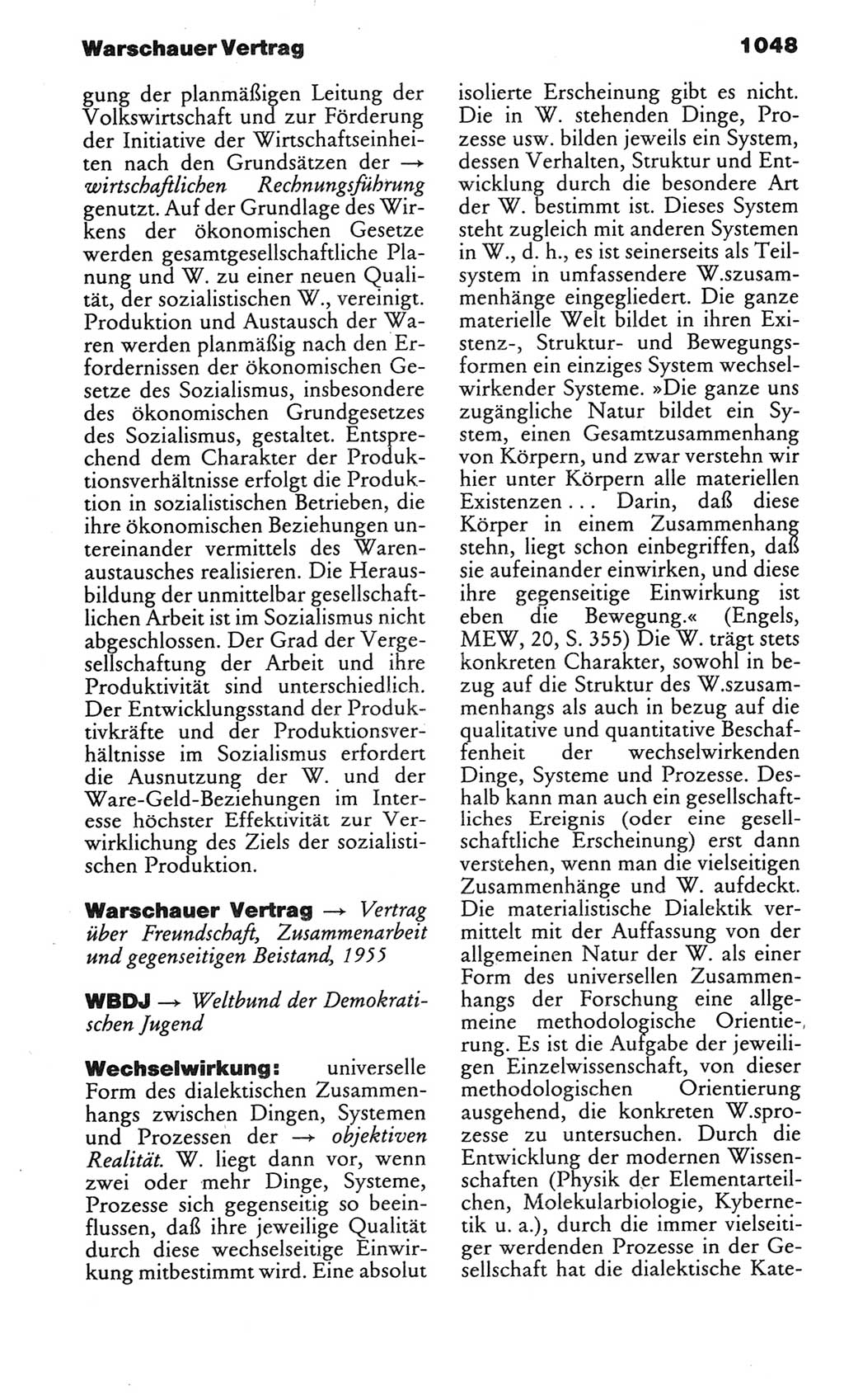 Kleines politisches Wörterbuch [Deutsche Demokratische Republik (DDR)] 1983, Seite 1048 (Kl. pol. Wb. DDR 1983, S. 1048)