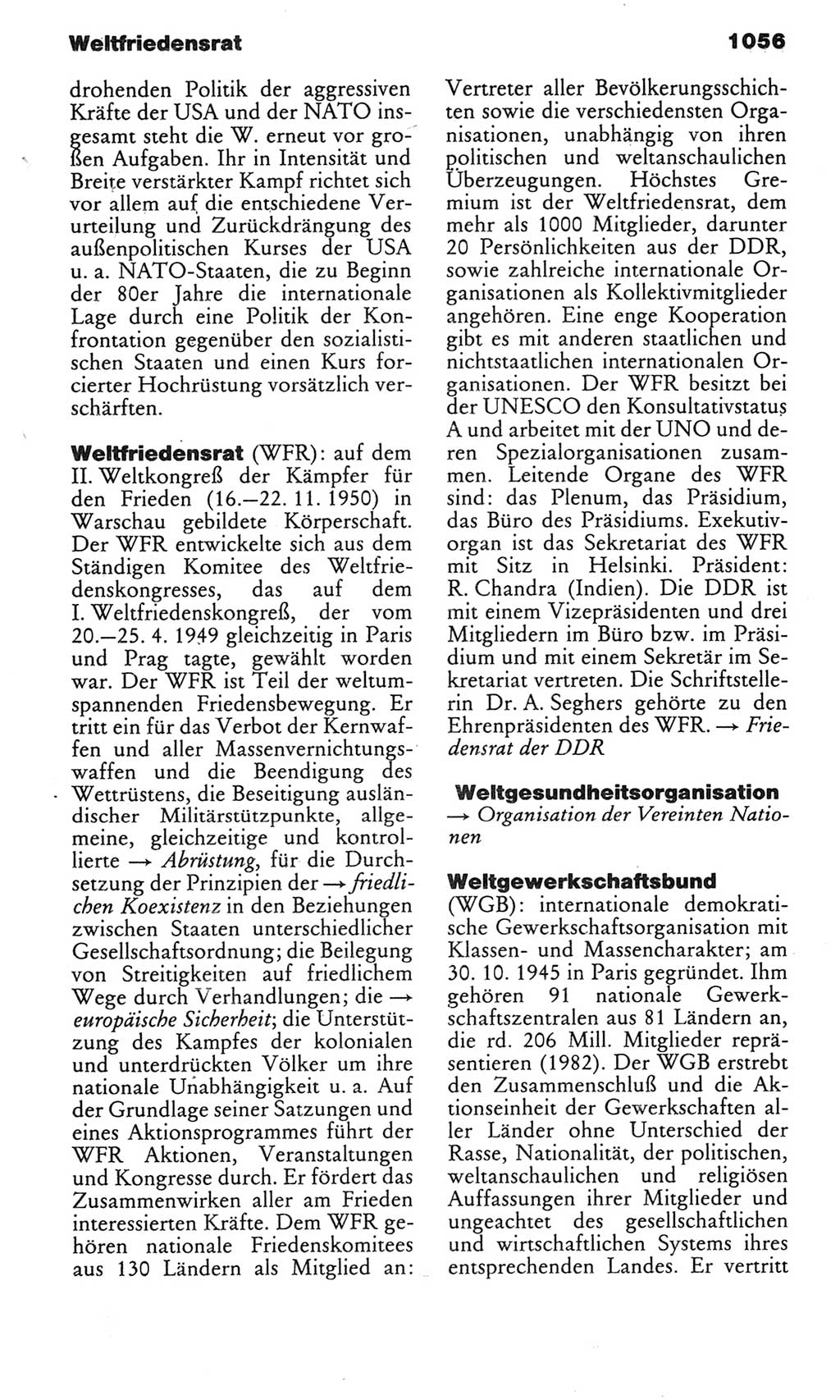 Kleines politisches Wörterbuch [Deutsche Demokratische Republik (DDR)] 1983, Seite 1056 (Kl. pol. Wb. DDR 1983, S. 1056)
