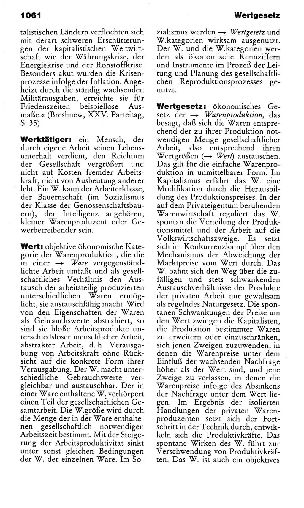 Kleines politisches Wörterbuch [Deutsche Demokratische Republik (DDR)] 1983, Seite 1061 (Kl. pol. Wb. DDR 1983, S. 1061)