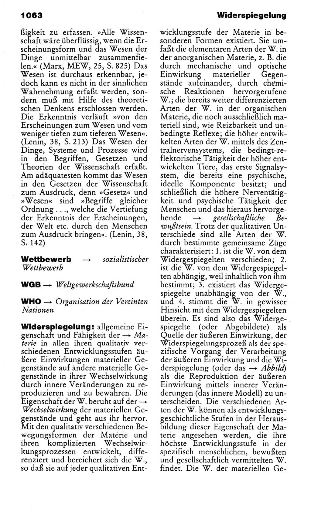 Kleines politisches Wörterbuch [Deutsche Demokratische Republik (DDR)] 1983, Seite 1063 (Kl. pol. Wb. DDR 1983, S. 1063)
