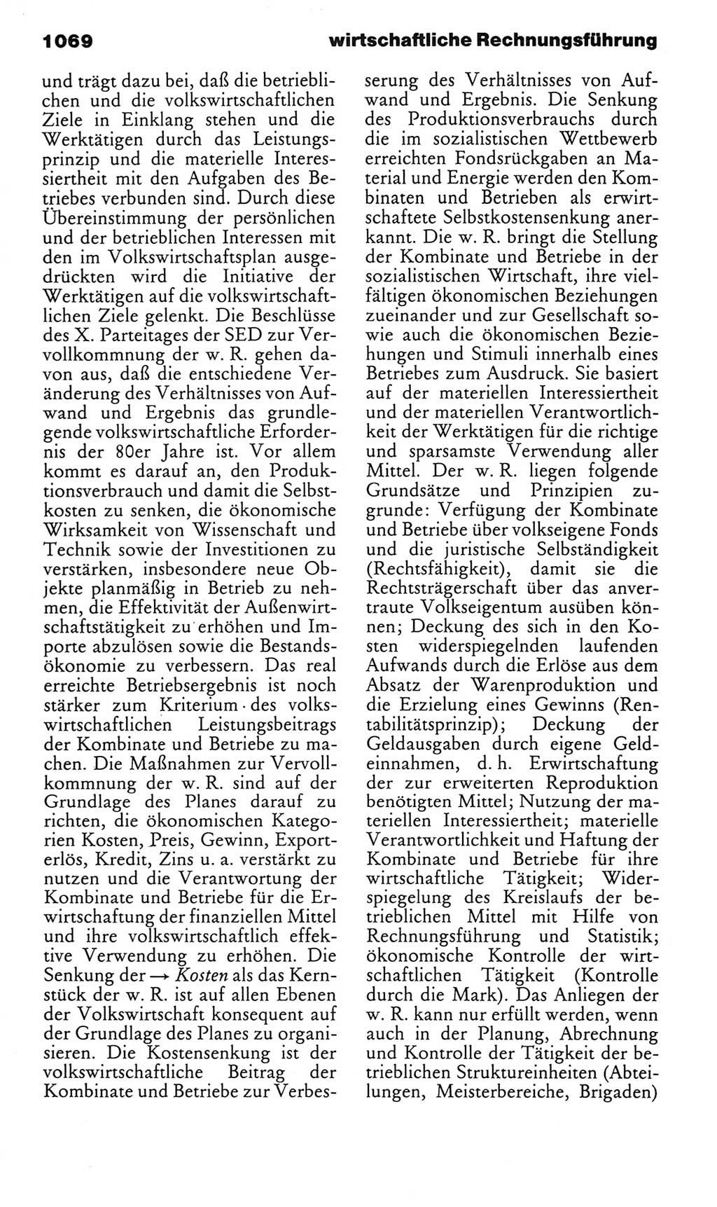 Kleines politisches Wörterbuch [Deutsche Demokratische Republik (DDR)] 1983, Seite 1069 (Kl. pol. Wb. DDR 1983, S. 1069)