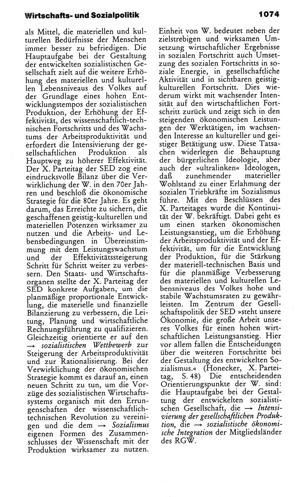 Kleines politisches Wörterbuch [Deutsche Demokratische Republik (DDR)] 1983, Seite 1074 (Kl. pol. Wb. DDR 1983, S. 1074)