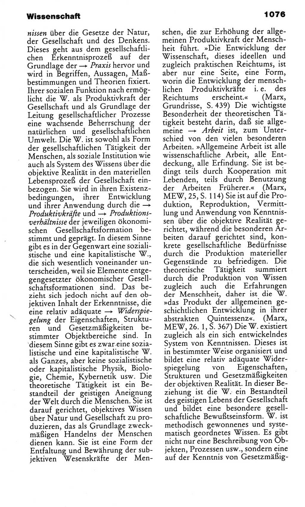 Kleines politisches Wörterbuch [Deutsche Demokratische Republik (DDR)] 1983, Seite 1076 (Kl. pol. Wb. DDR 1983, S. 1076)