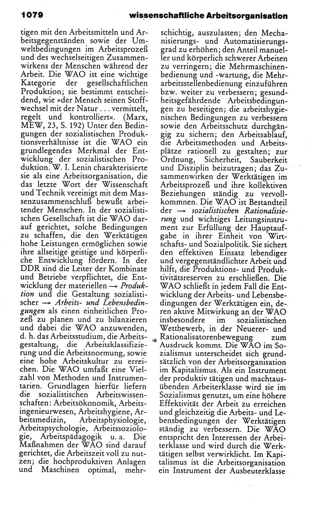 Kleines politisches Wörterbuch [Deutsche Demokratische Republik (DDR)] 1983, Seite 1079 (Kl. pol. Wb. DDR 1983, S. 1079)