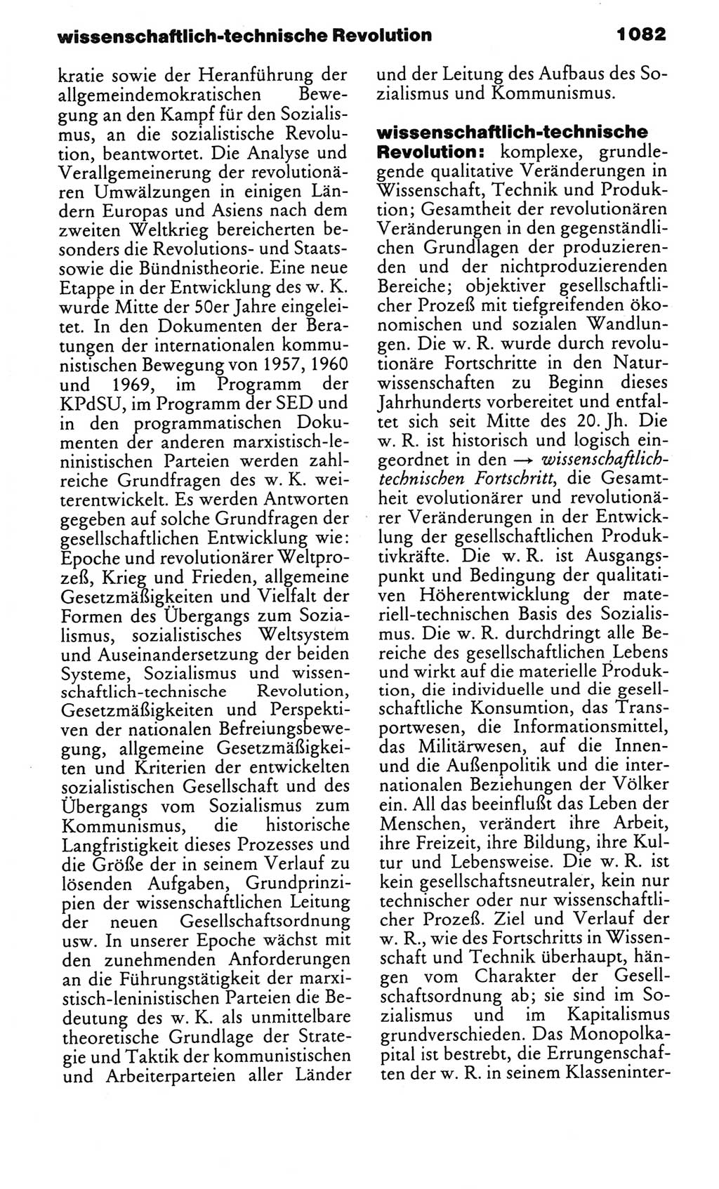 Kleines politisches Wörterbuch [Deutsche Demokratische Republik (DDR)] 1983, Seite 1082 (Kl. pol. Wb. DDR 1983, S. 1082)