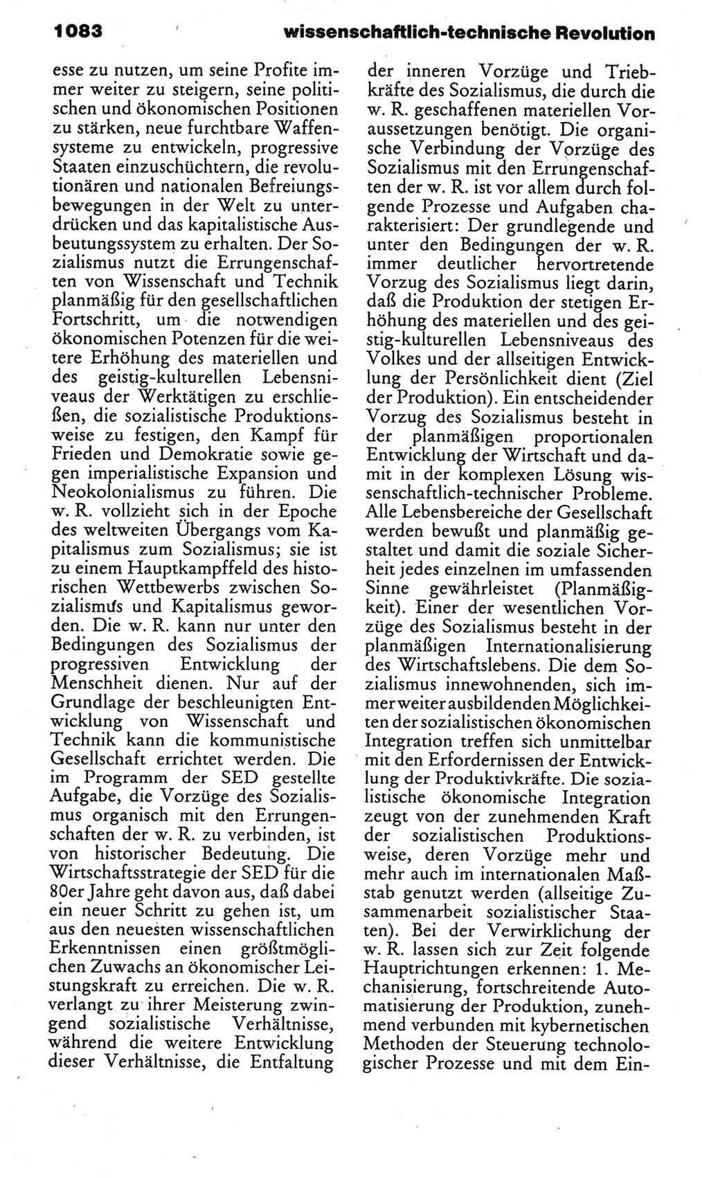 Kleines politisches Wörterbuch [Deutsche Demokratische Republik (DDR)] 1983, Seite 1083 (Kl. pol. Wb. DDR 1983, S. 1083)