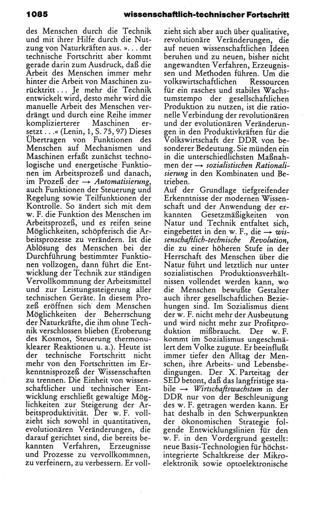 Kleines politisches Wörterbuch [Deutsche Demokratische Republik (DDR)] 1983, Seite 1085 (Kl. pol. Wb. DDR 1983, S. 1085)
