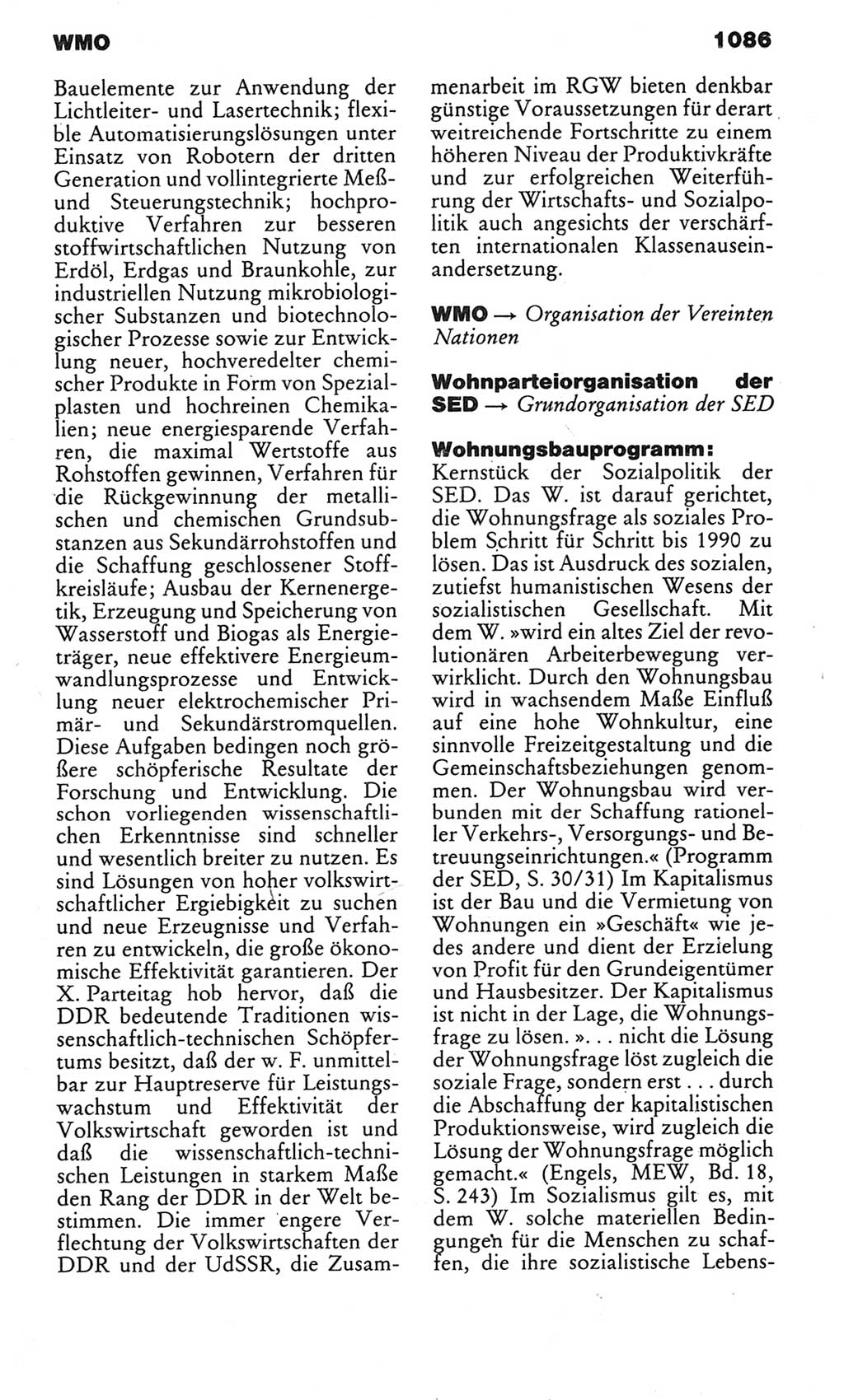 Kleines politisches Wörterbuch [Deutsche Demokratische Republik (DDR)] 1983, Seite 1086 (Kl. pol. Wb. DDR 1983, S. 1086)