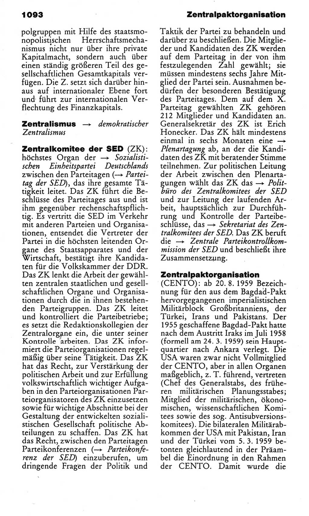 Kleines politisches Wörterbuch [Deutsche Demokratische Republik (DDR)] 1983, Seite 1093 (Kl. pol. Wb. DDR 1983, S. 1093)