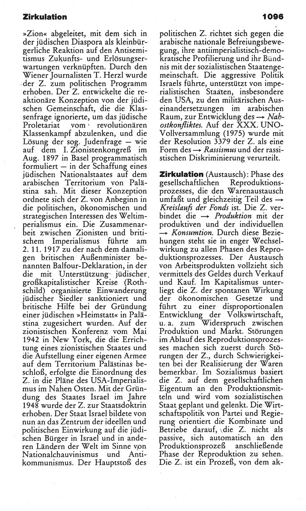 Kleines politisches Wörterbuch [Deutsche Demokratische Republik (DDR)] 1983, Seite 1096 (Kl. pol. Wb. DDR 1983, S. 1096)