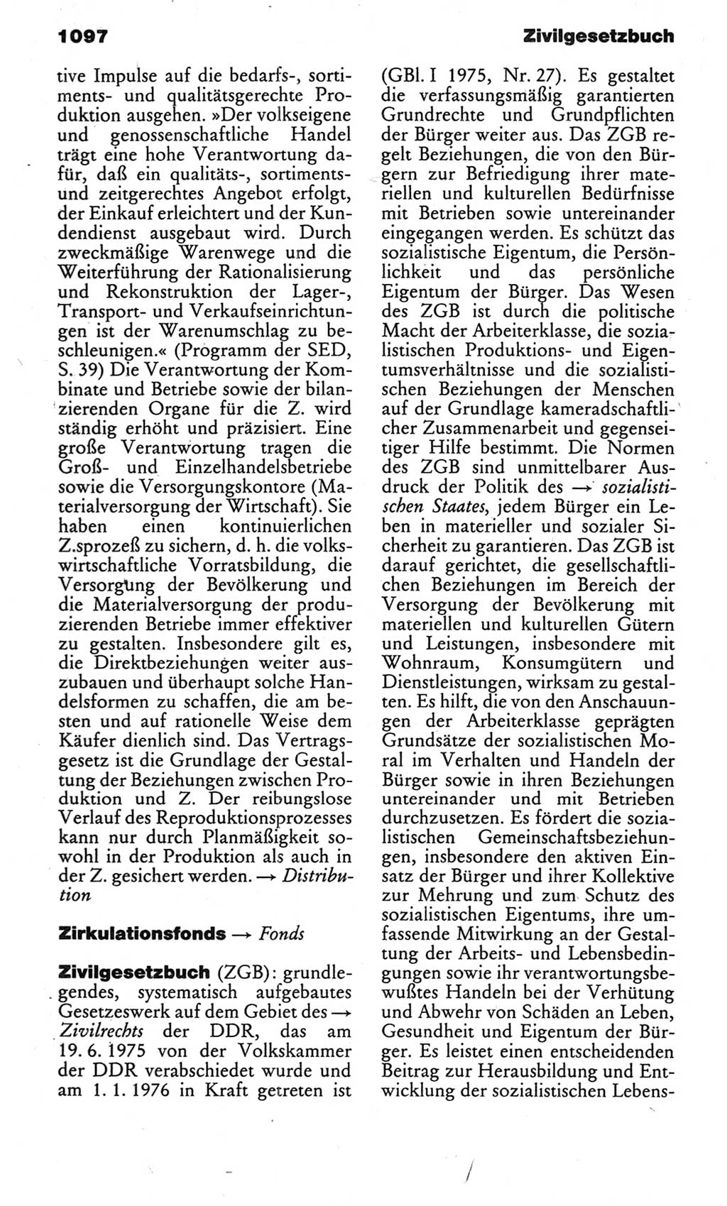Kleines politisches Wörterbuch [Deutsche Demokratische Republik (DDR)] 1983, Seite 1097 (Kl. pol. Wb. DDR 1983, S. 1097)
