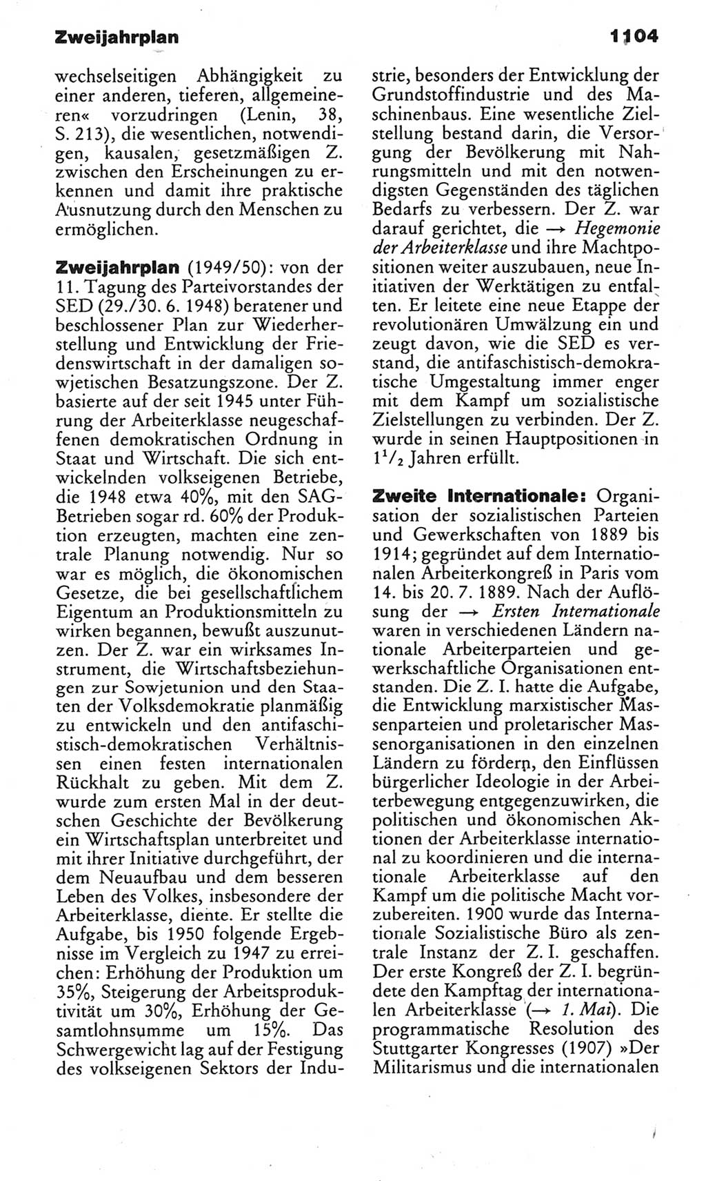 Kleines politisches Wörterbuch [Deutsche Demokratische Republik (DDR)] 1983, Seite 1104 (Kl. pol. Wb. DDR 1983, S. 1104)
