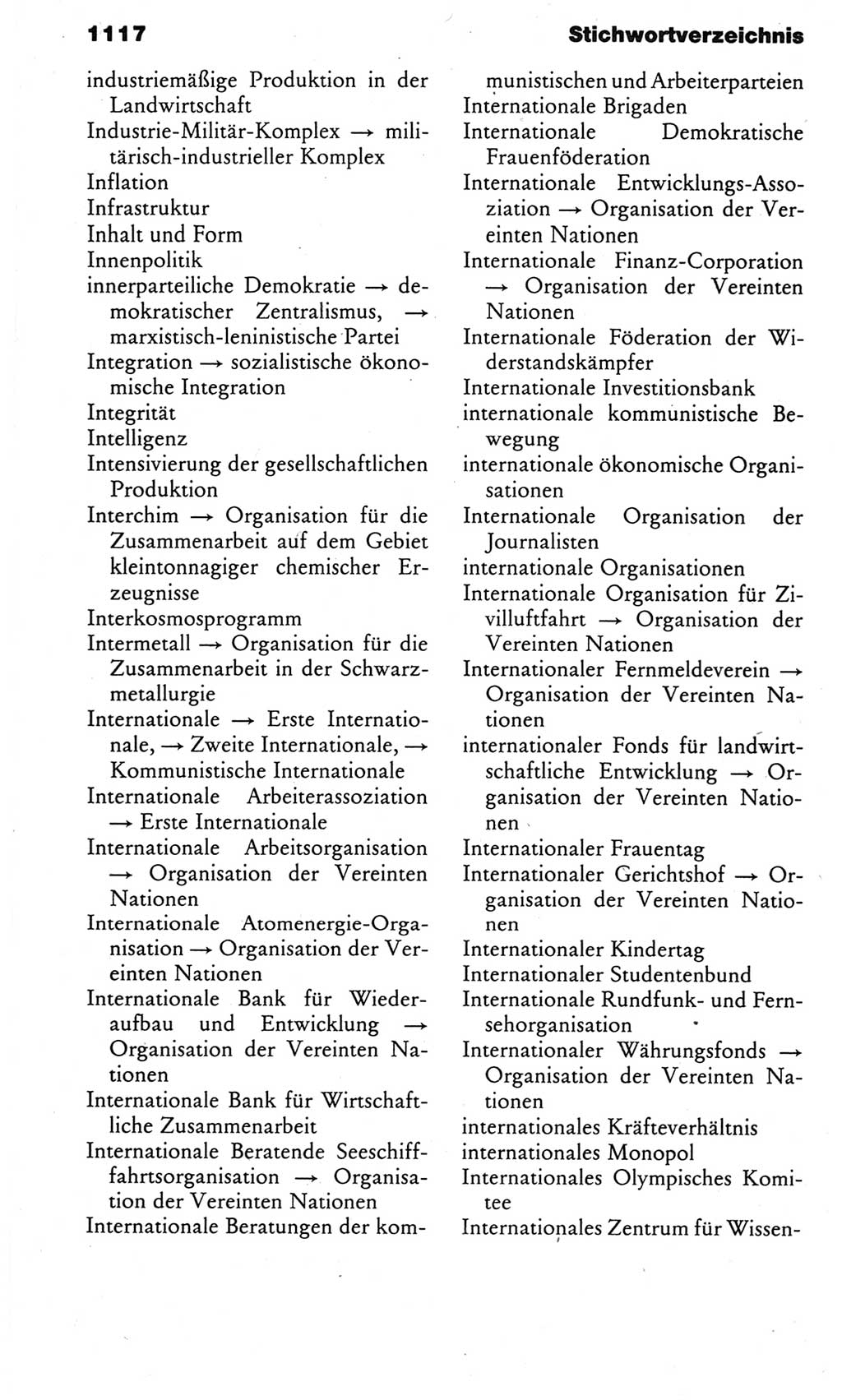 Kleines politisches Wörterbuch [Deutsche Demokratische Republik (DDR)] 1983, Seite 1117 (Kl. pol. Wb. DDR 1983, S. 1117)