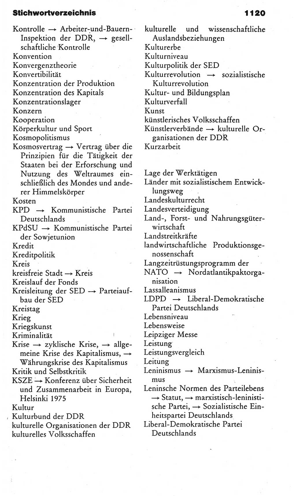 Kleines politisches Wörterbuch [Deutsche Demokratische Republik (DDR)] 1983, Seite 1120 (Kl. pol. Wb. DDR 1983, S. 1120)