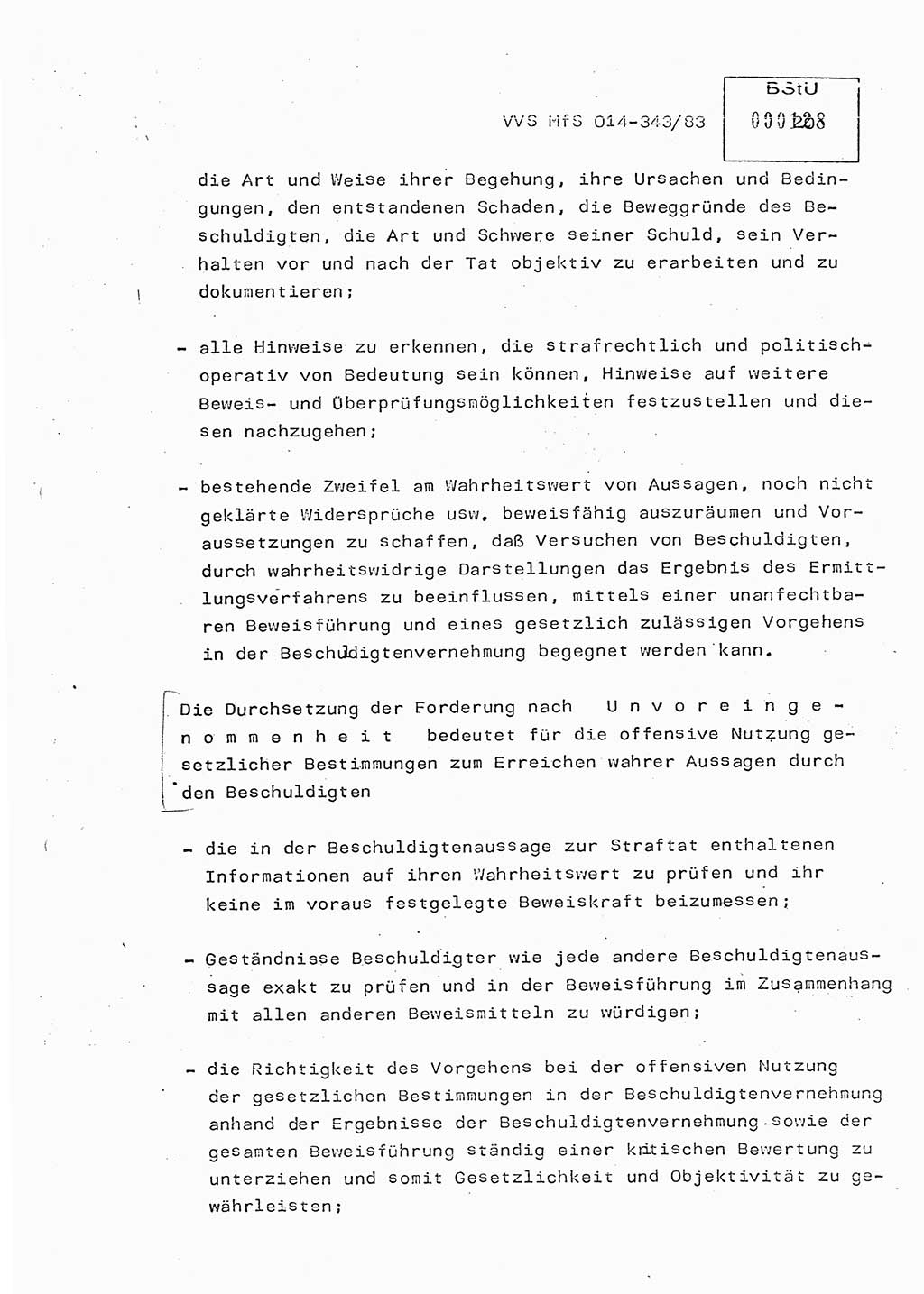 Lektion Ministerium für Staatssicherheit (MfS) [Deutsche Demokratische Republik (DDR)], Hauptabteilung (HA) Ⅸ, Vertrauliche Verschlußsache (VVS) o014-343/83, Berlin 1983, Seite 20 (Lekt. MfS DDR HA Ⅸ VVS o014-343/83 1983, S. 20)