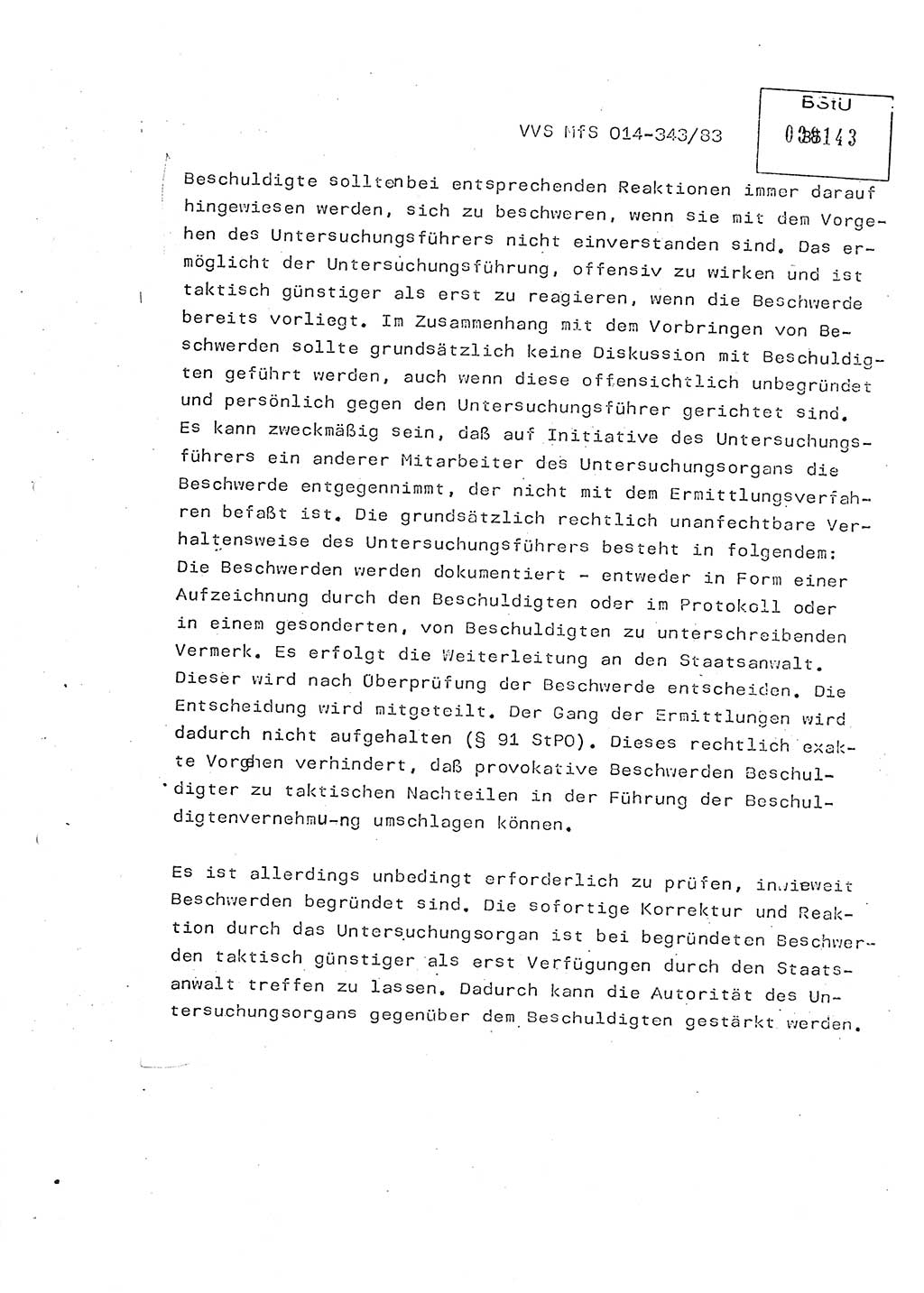 Lektion Ministerium für Staatssicherheit (MfS) [Deutsche Demokratische Republik (DDR)], Hauptabteilung (HA) Ⅸ, Vertrauliche Verschlußsache (VVS) o014-343/83, Berlin 1983, Seite 35 (Lekt. MfS DDR HA Ⅸ VVS o014-343/83 1983, S. 35)