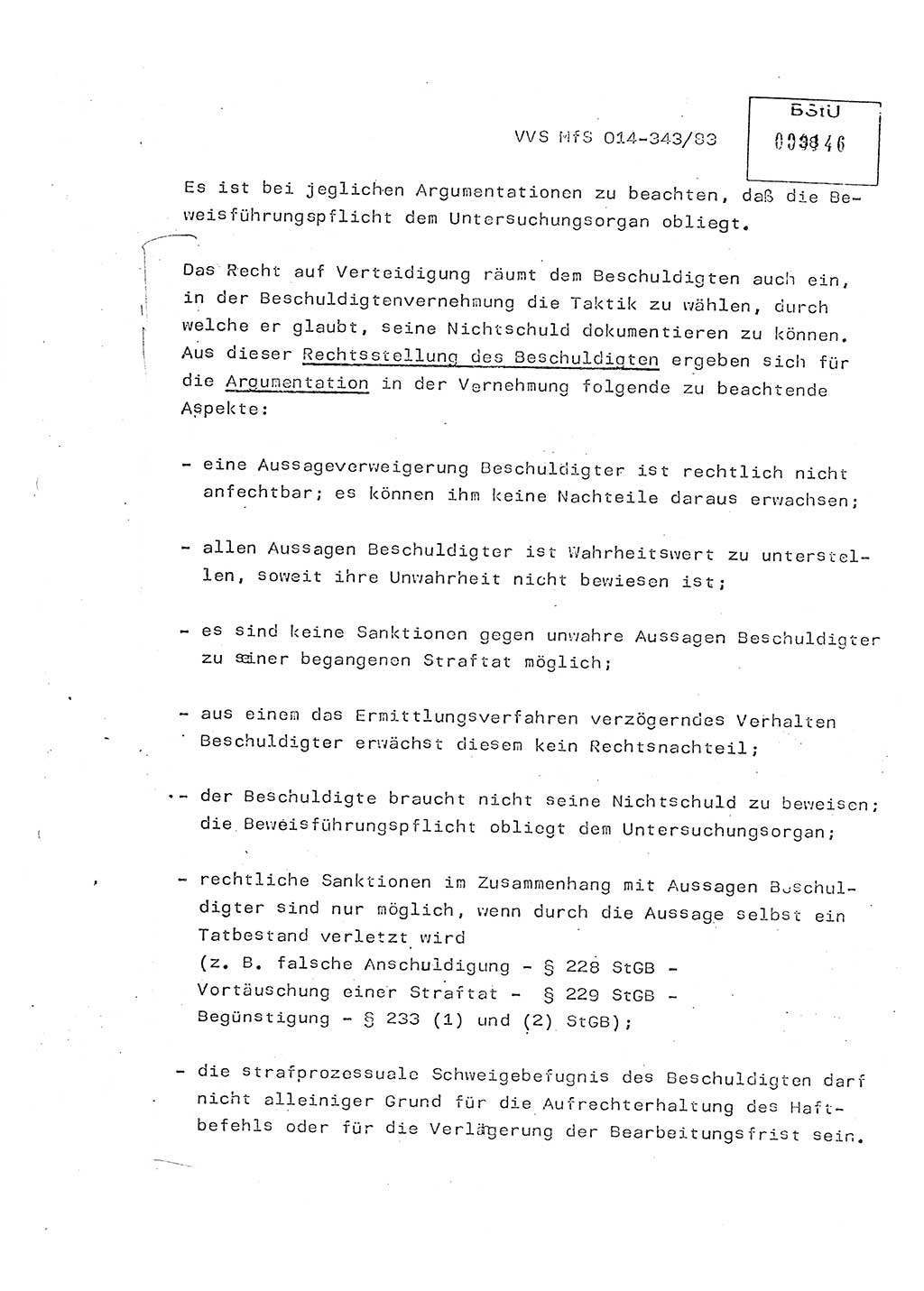Lektion Ministerium für Staatssicherheit (MfS) [Deutsche Demokratische Republik (DDR)], Hauptabteilung (HA) Ⅸ, Vertrauliche Verschlußsache (VVS) o014-343/83, Berlin 1983, Seite 38 (Lekt. MfS DDR HA Ⅸ VVS o014-343/83 1983, S. 38)