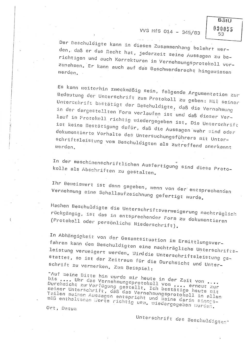 Lektion Ministerium für Staatssicherheit (MfS) [Deutsche Demokratische Republik (DDR)], Hauptabteilung (HA) Ⅸ, Vertrauliche Verschlußsache (VVS) o014-345/83, Berlin 1983, Seite 53 (Lekt. MfS DDR HA Ⅸ VVS o014-345/83 1983, S. 53)