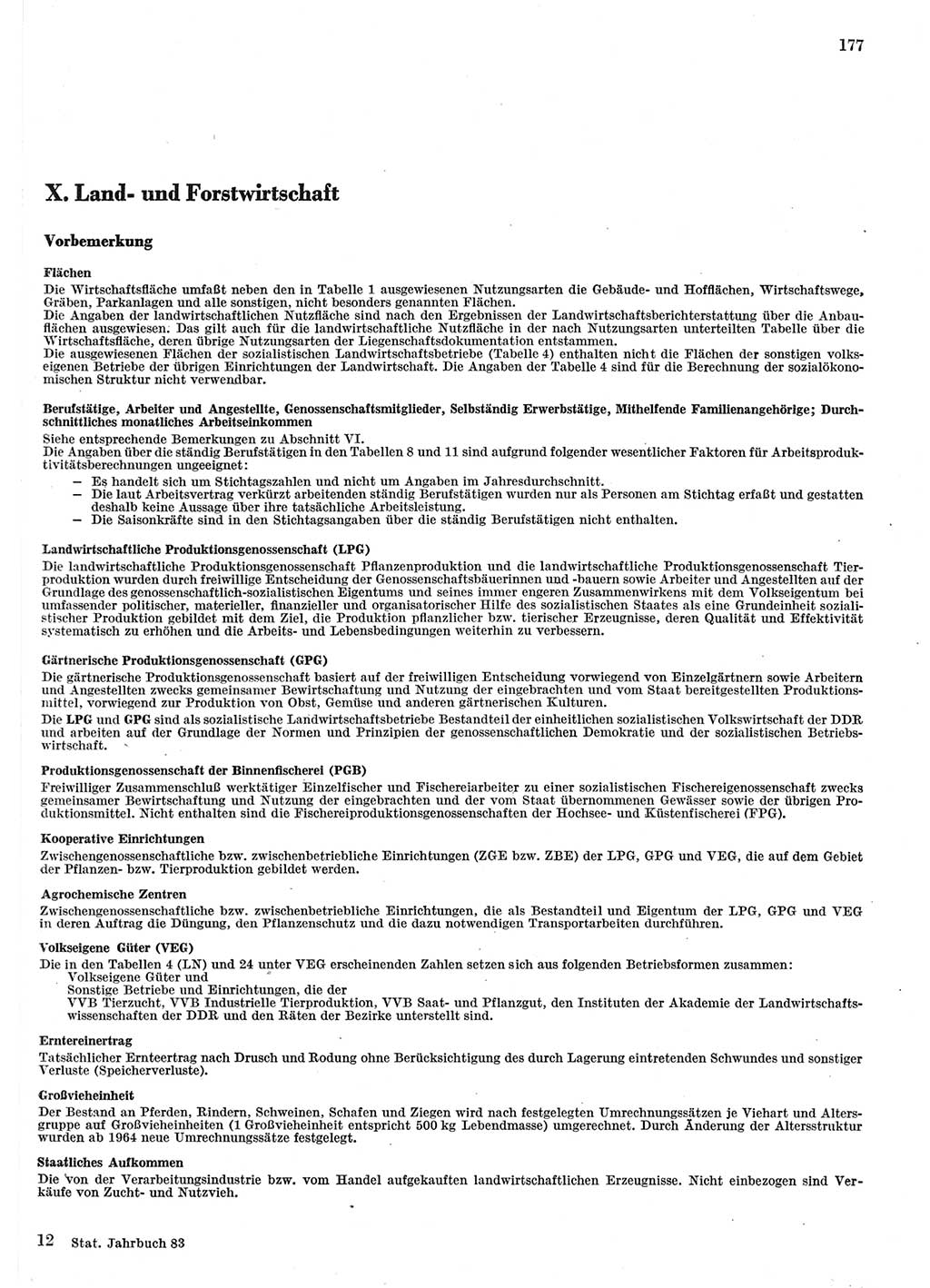 Statistisches Jahrbuch der Deutschen Demokratischen Republik (DDR) 1983, Seite 177 (Stat. Jb. DDR 1983, S. 177)
