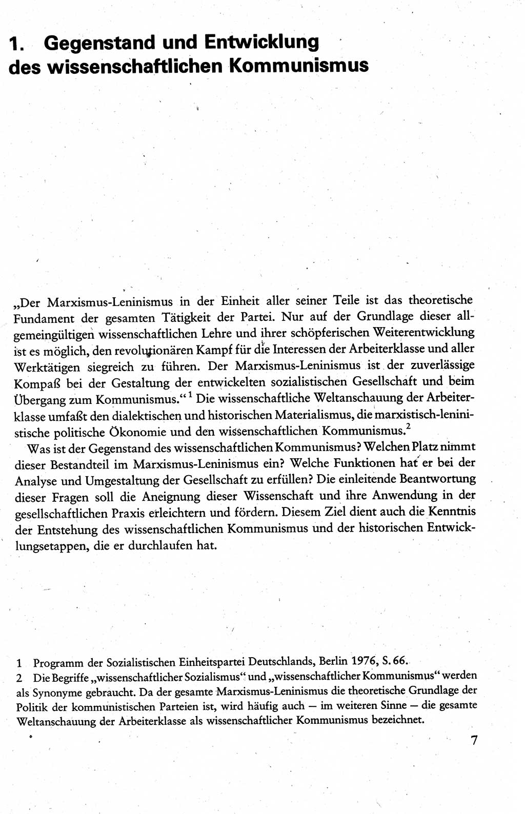 Wissenschaftlicher Kommunismus [Deutsche Demokratische Republik (DDR)], Lehrbuch für das marxistisch-leninistische Grundlagenstudium 1983, Seite 7 (Wiss. Komm. DDR Lb. 1983, S. 7)