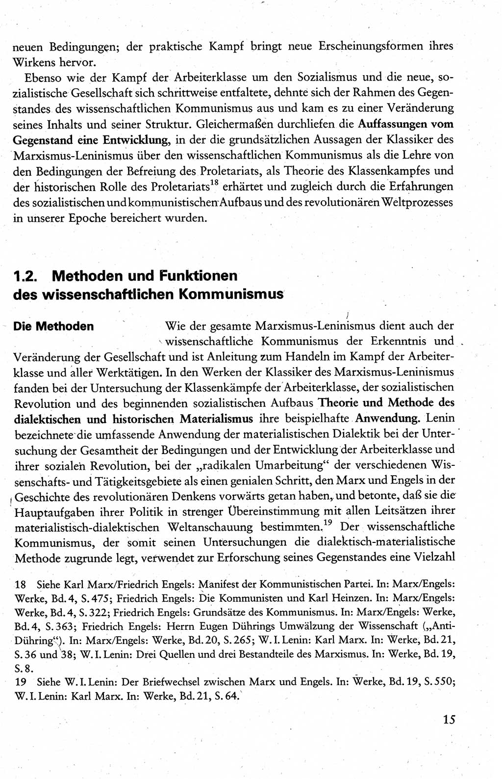 Wissenschaftlicher Kommunismus [Deutsche Demokratische Republik (DDR)], Lehrbuch für das marxistisch-leninistische Grundlagenstudium 1983, Seite 15 (Wiss. Komm. DDR Lb. 1983, S. 15)