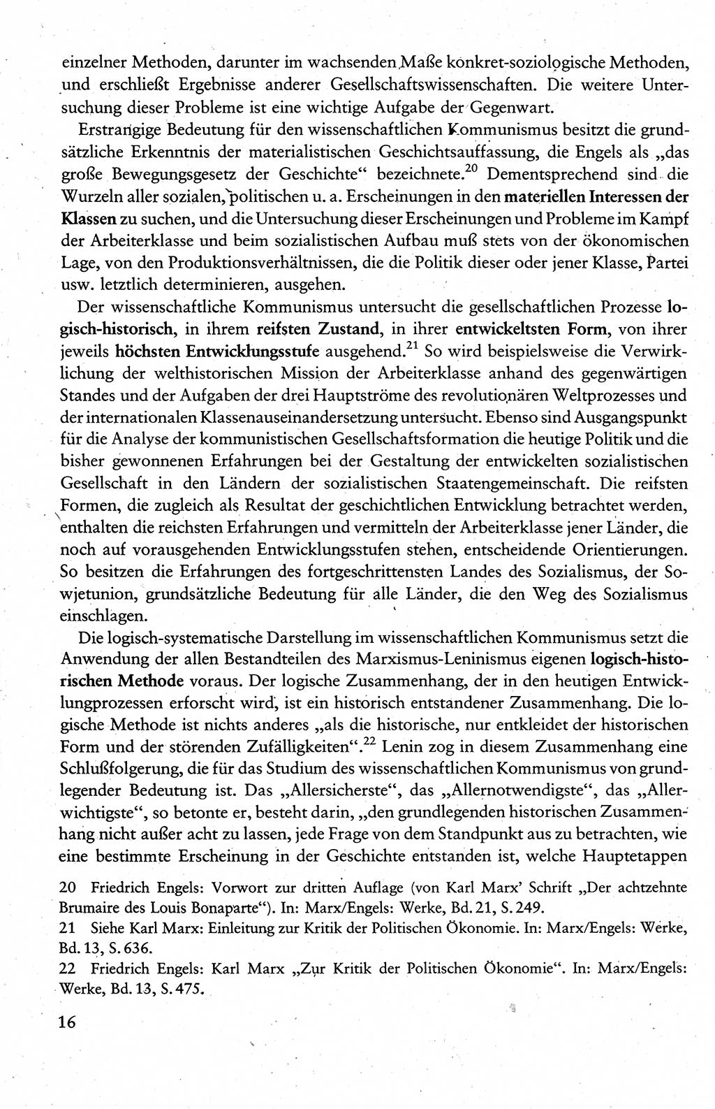 Wissenschaftlicher Kommunismus [Deutsche Demokratische Republik (DDR)], Lehrbuch für das marxistisch-leninistische Grundlagenstudium 1983, Seite 16 (Wiss. Komm. DDR Lb. 1983, S. 16)