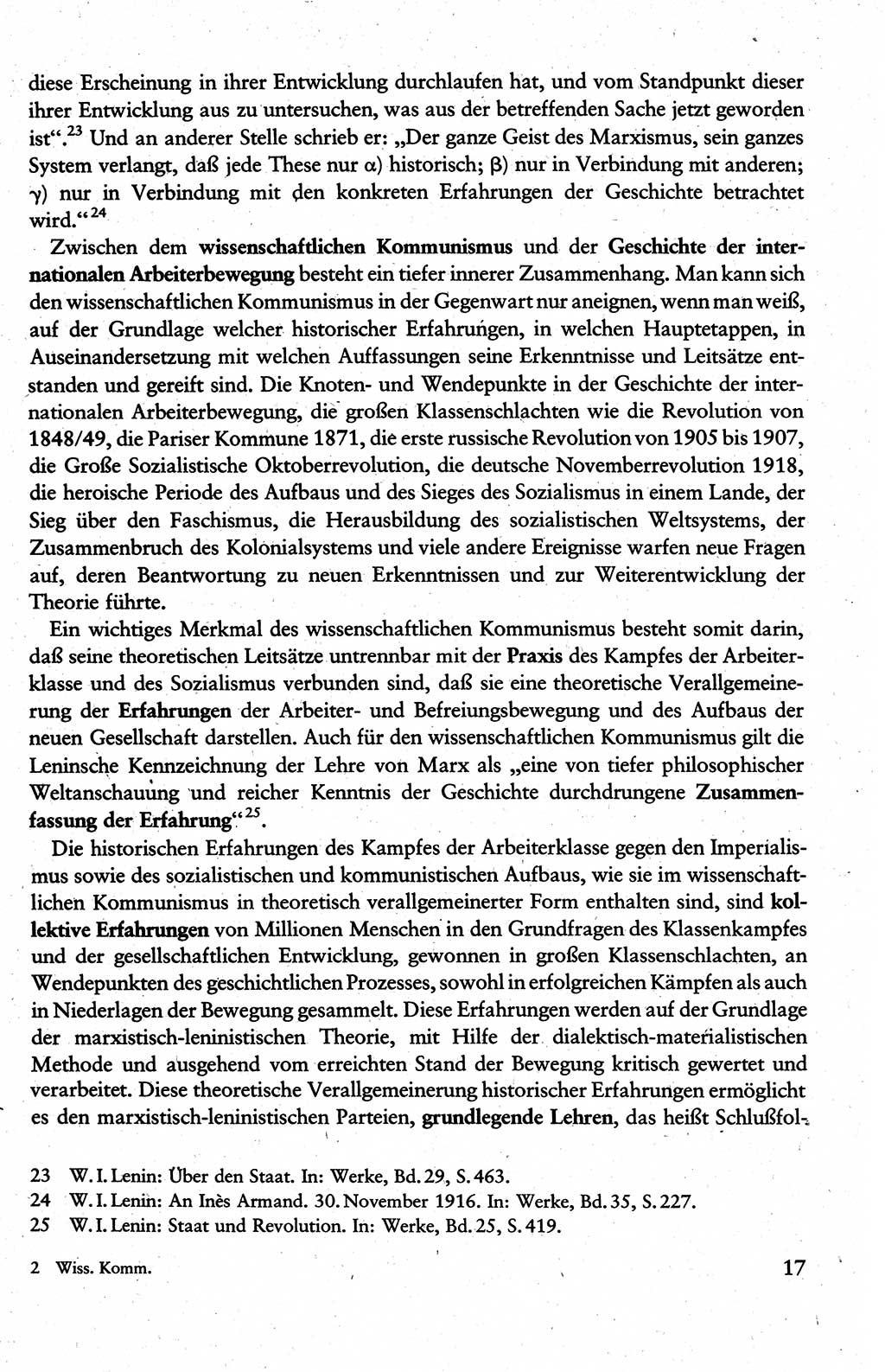 Wissenschaftlicher Kommunismus [Deutsche Demokratische Republik (DDR)], Lehrbuch für das marxistisch-leninistische Grundlagenstudium 1983, Seite 17 (Wiss. Komm. DDR Lb. 1983, S. 17)