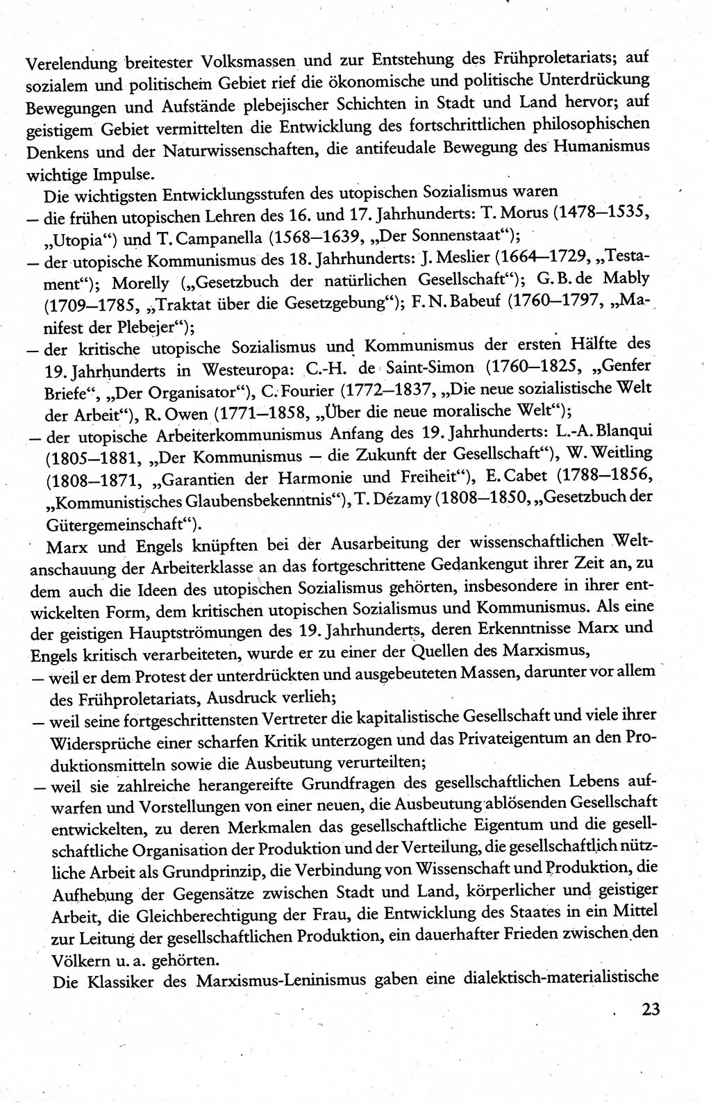 Wissenschaftlicher Kommunismus [Deutsche Demokratische Republik (DDR)], Lehrbuch für das marxistisch-leninistische Grundlagenstudium 1983, Seite 23 (Wiss. Komm. DDR Lb. 1983, S. 23)