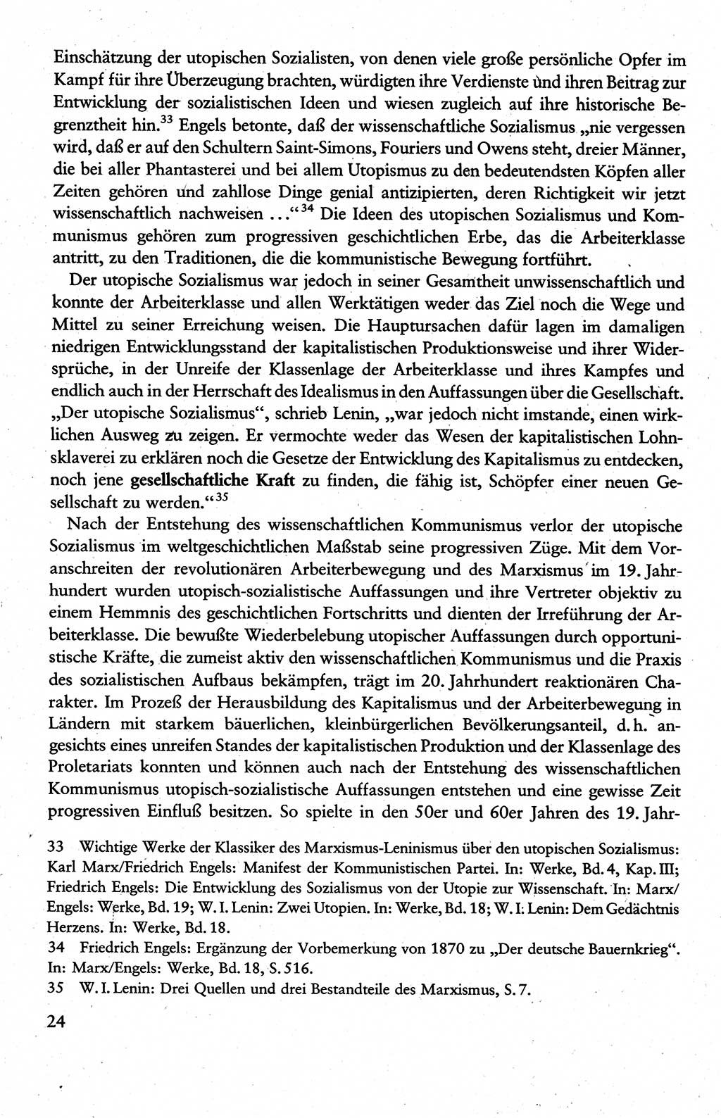 Wissenschaftlicher Kommunismus [Deutsche Demokratische Republik (DDR)], Lehrbuch für das marxistisch-leninistische Grundlagenstudium 1983, Seite 24 (Wiss. Komm. DDR Lb. 1983, S. 24)