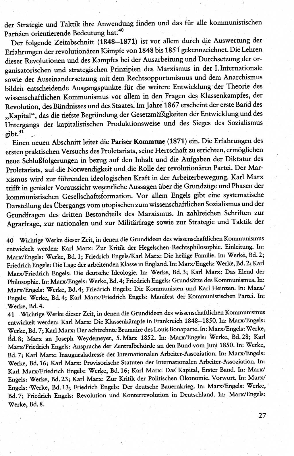 Wissenschaftlicher Kommunismus [Deutsche Demokratische Republik (DDR)], Lehrbuch für das marxistisch-leninistische Grundlagenstudium 1983, Seite 27 (Wiss. Komm. DDR Lb. 1983, S. 27)